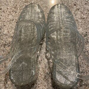 Jelly Shoes- Clear Womens 8